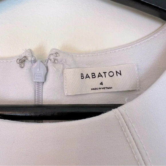 Babaton Aritzia Fitted Stretch Sheath Dress Stone Grey 4 Business Office Career - Picture 3 of 5